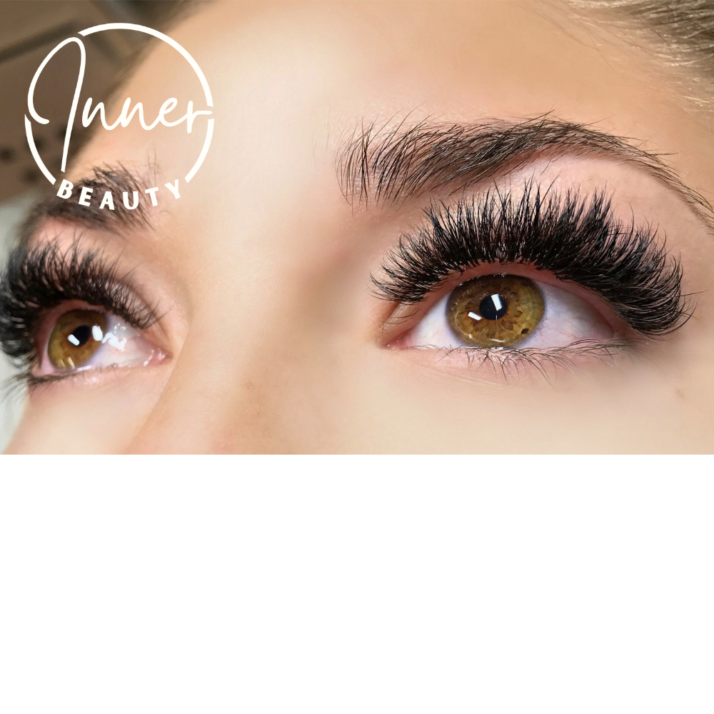 InnerBeauty lash trays on marble surface